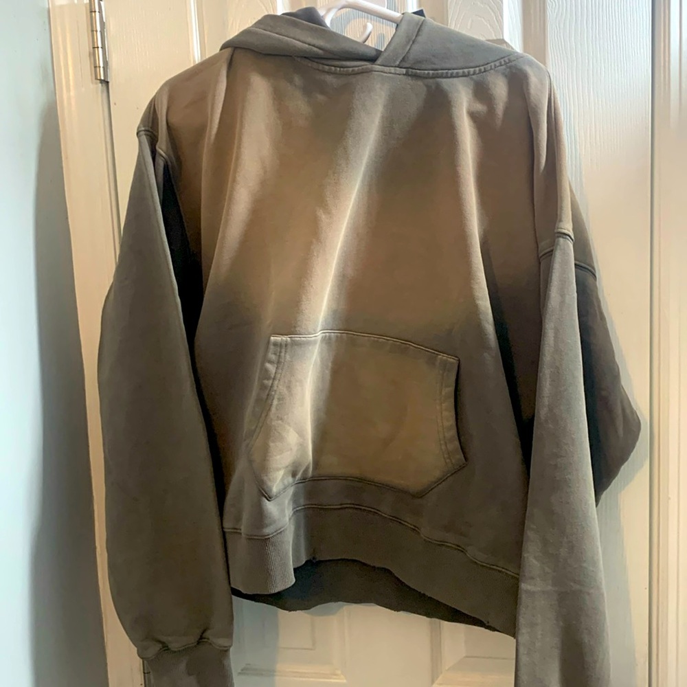 Richie Le Collection Men's Vintage Wash Hoodie S Sun Dried Grey Pullover